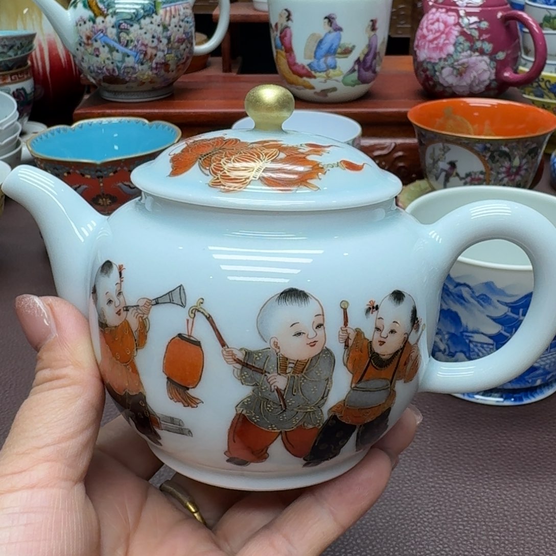 瓷片景德镇仿古手工制作精品展示