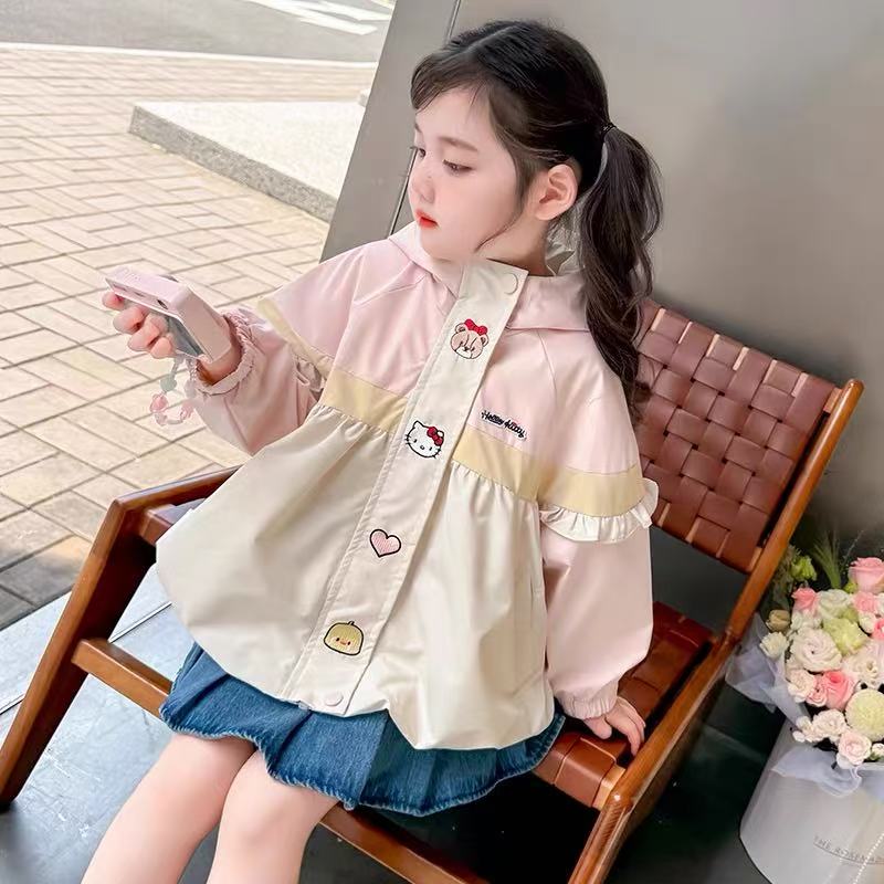 Q-016  粉色大耳朵冲锋衣