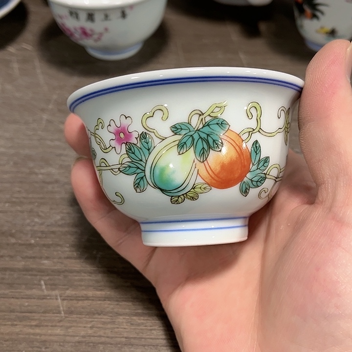 瓷片/////景德镇陶瓷杯子。1个。  