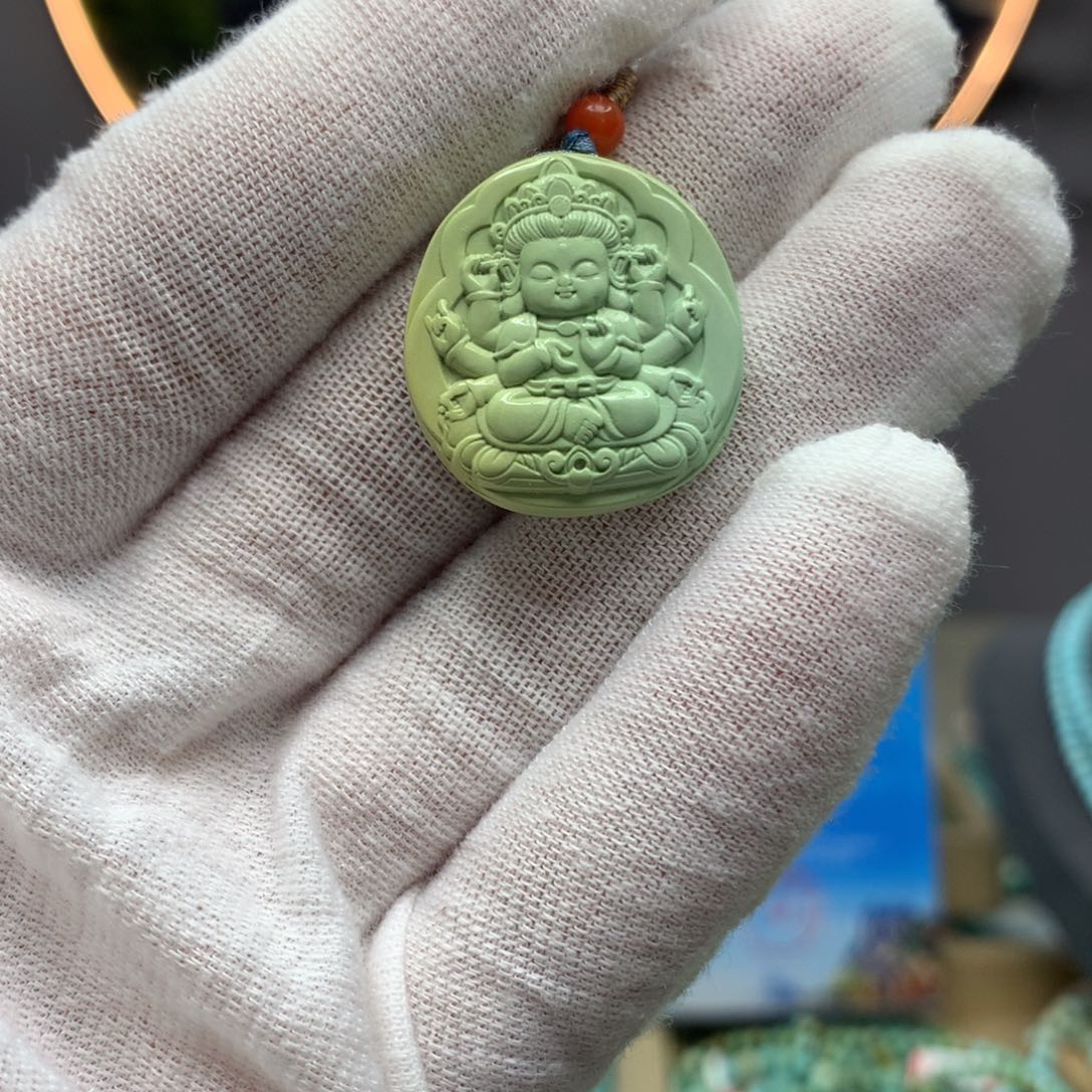 绿松石挂件未镶嵌