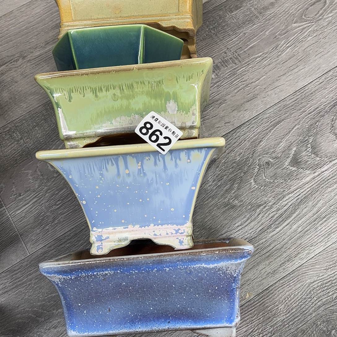 吃***猫花盆紫砂862号瑕疵6个窑变