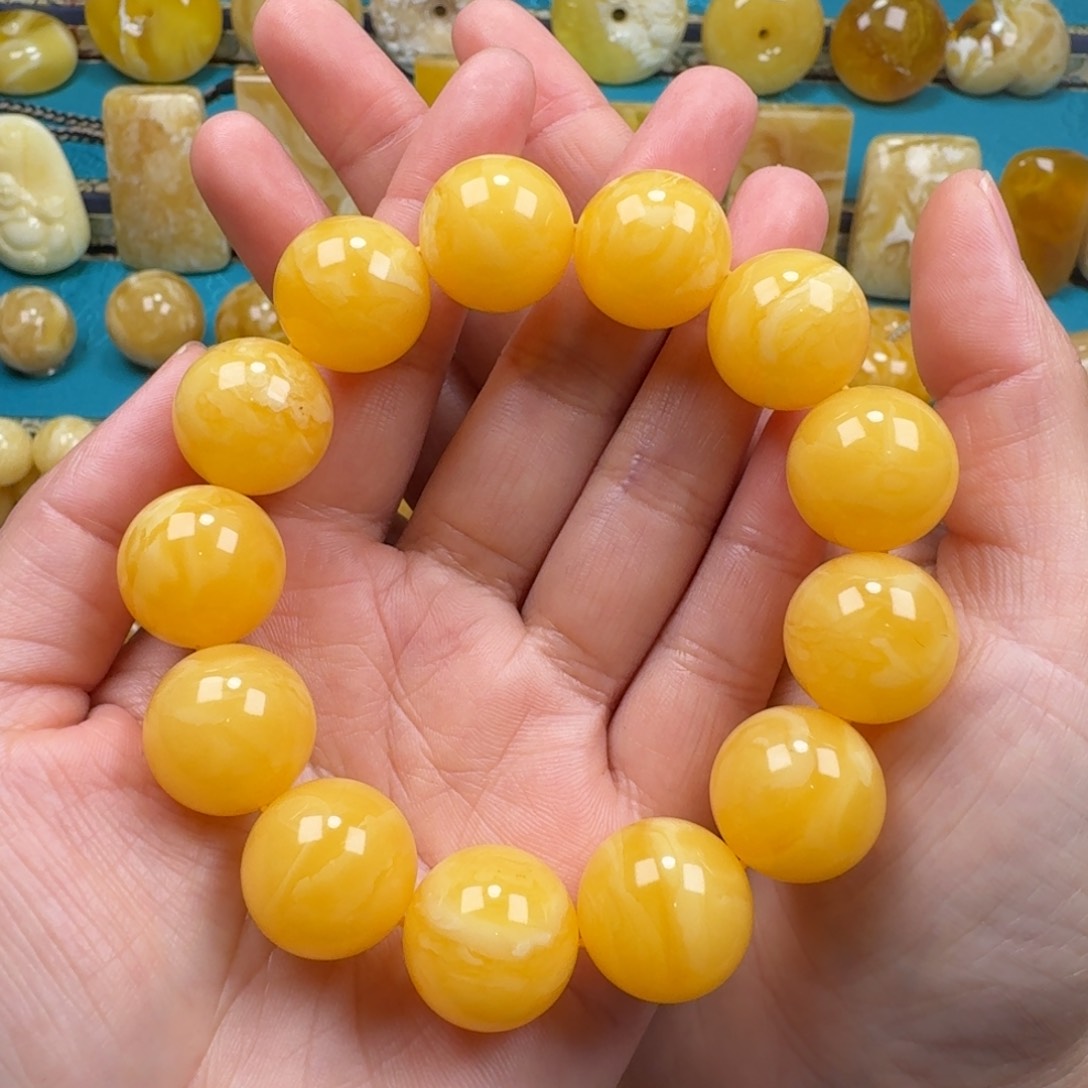 琥珀手链未镶嵌蜜蜡