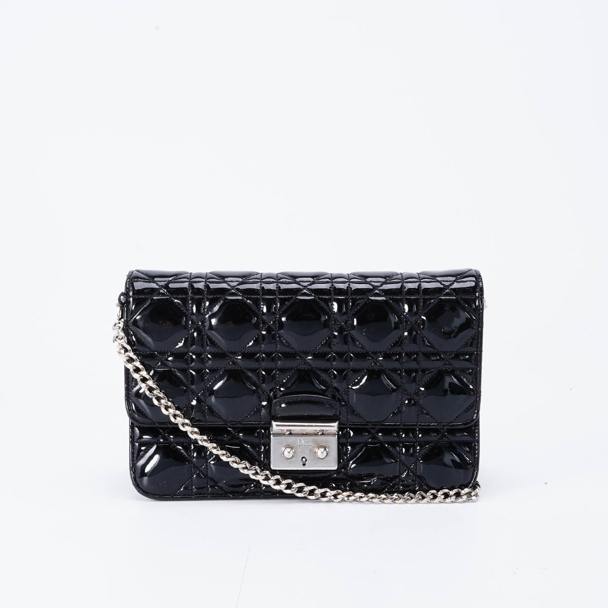 95新 DIOR/迪奥 miss链条包小号漆皮【静文2】BG23003033