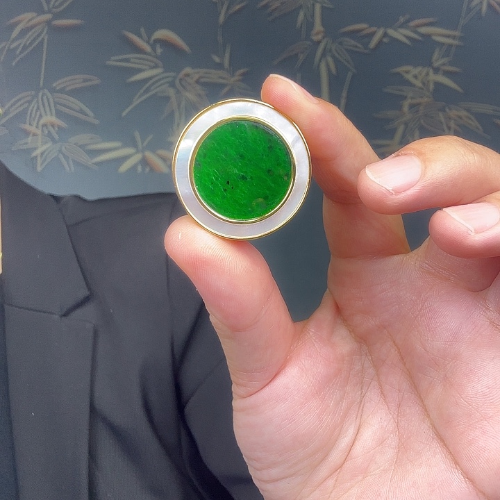 翡翠银S925镶嵌吊坠(不含链)特价