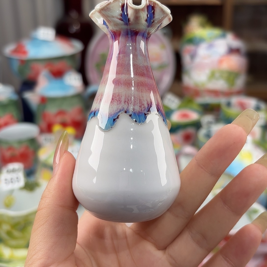 景德镇手绘高温釉下彩陶瓷茶具