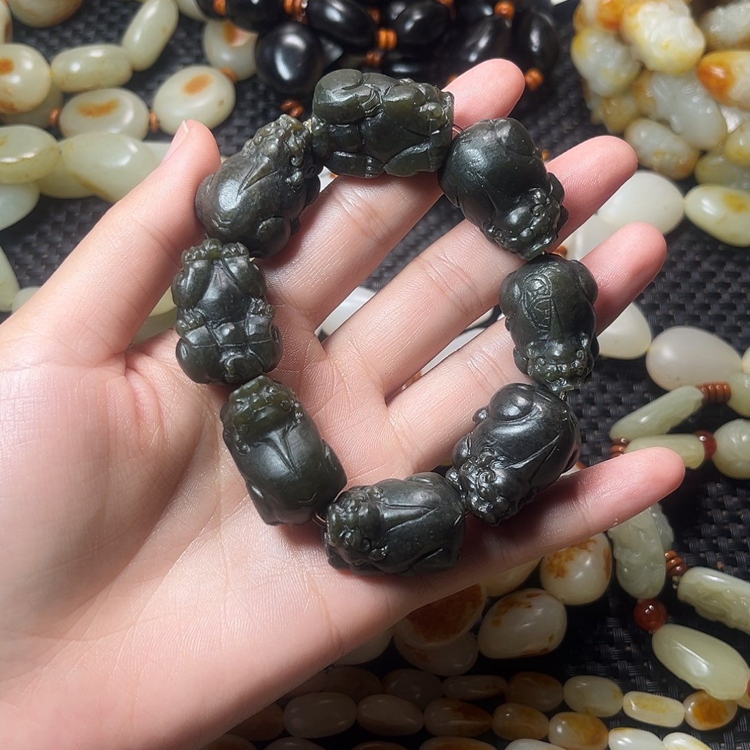 狼***了手链未镶嵌和田玉