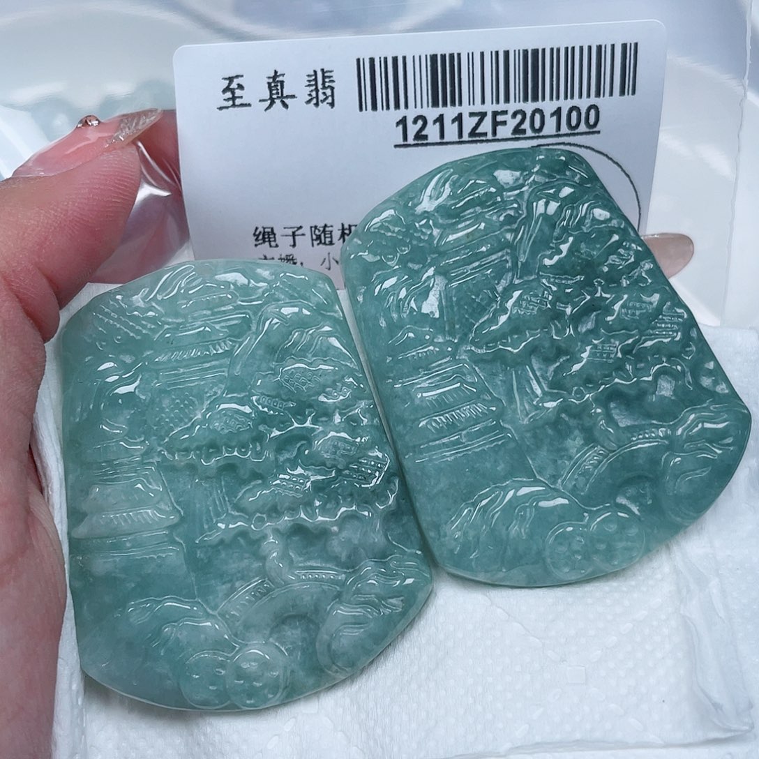 翡翠未镶嵌吊坠(不含链)