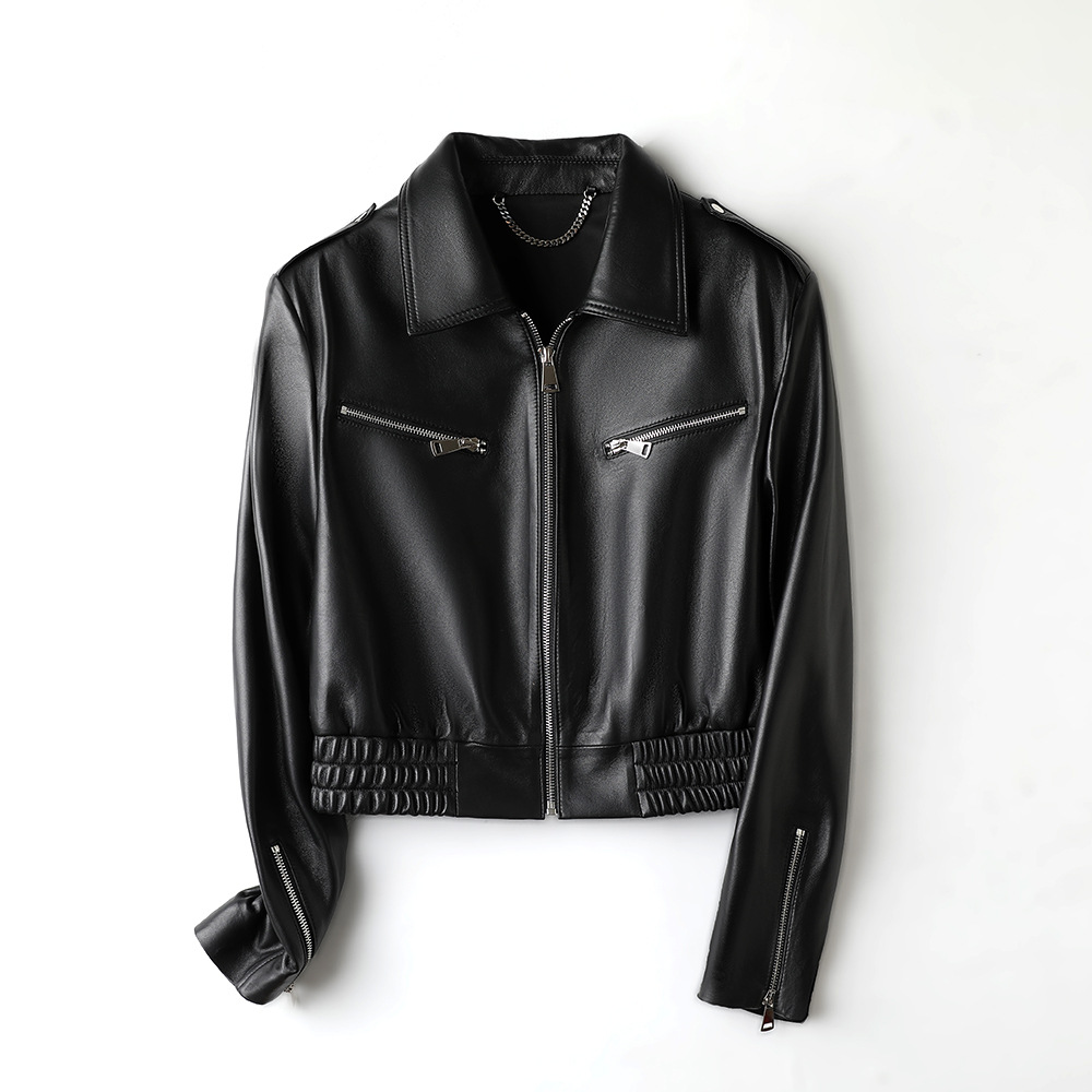 孤品单件，真皮皮衣，图片仅供参考以直播间为准女士皮衣