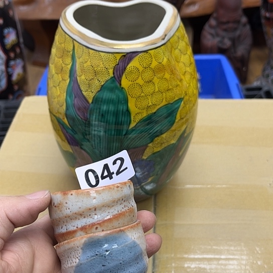 瓷片@****子摆件工艺品瓷器摆件777 
