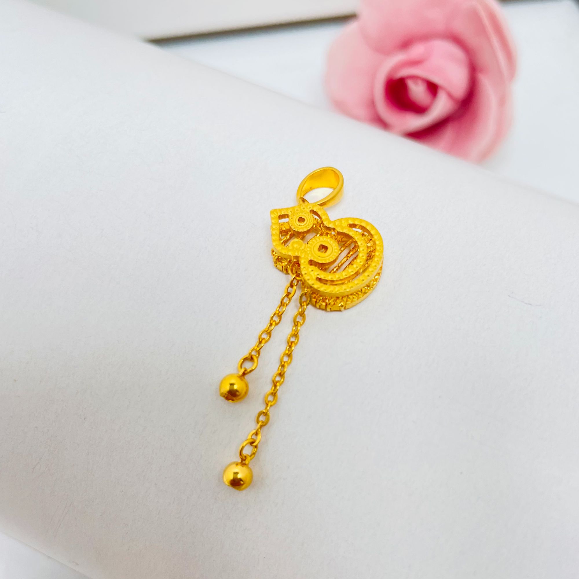 足金999 流苏葫芦吊坠（不含链）【835】