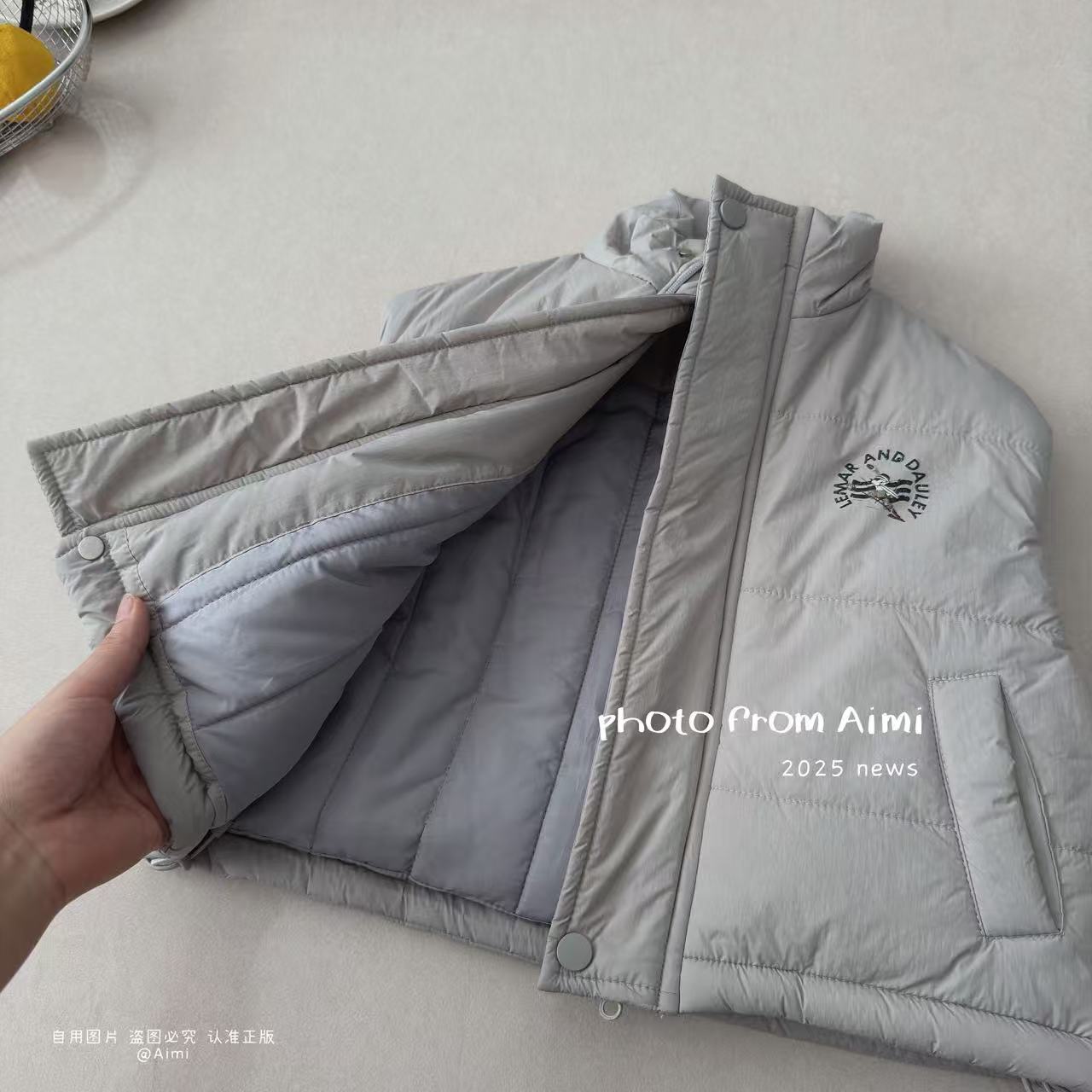 儿童马甲冬外穿2025新款男女童加厚立领背心中大童棉袄潮棉服坎肩