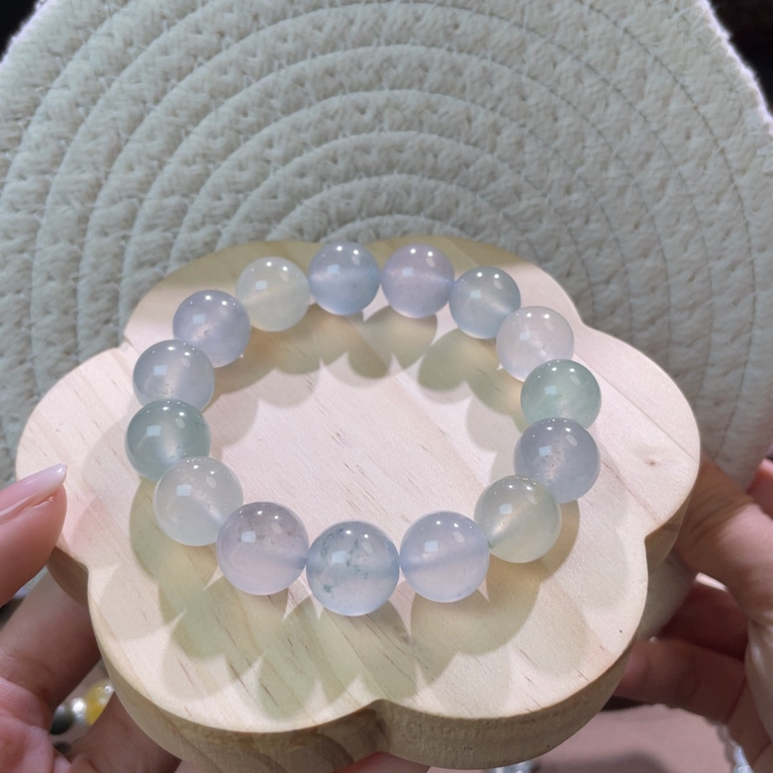 翡翠散珠天然缅a翡翠高冰糖果串卡13➕