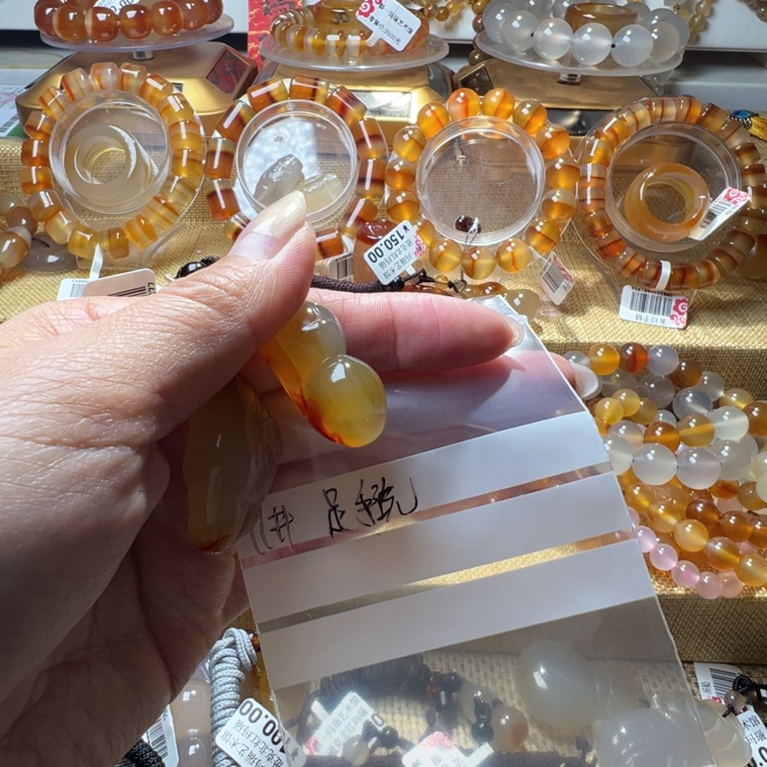 一****玛瑙/玉髓合金颈饰11