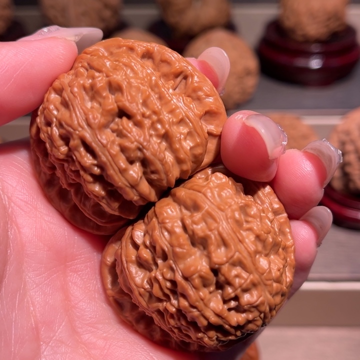 吊坠文玩核桃白狮子 42