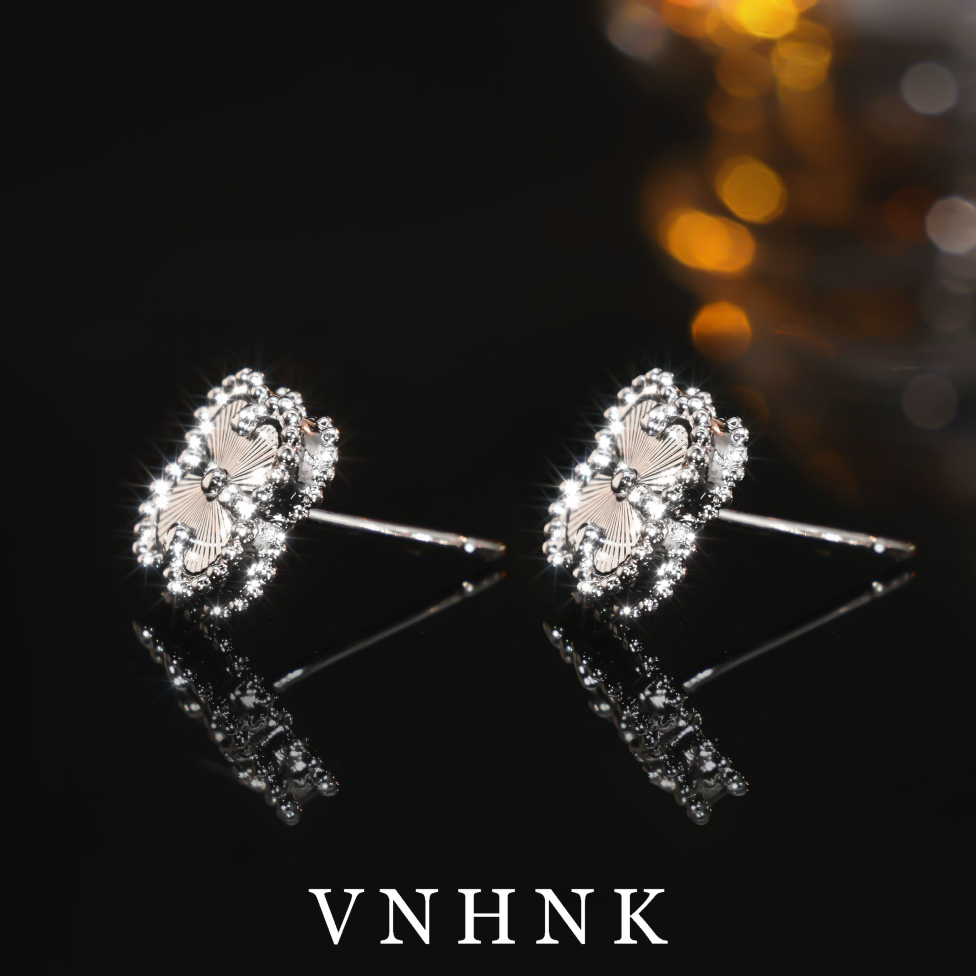 铜合金耳饰 美可儿  F639  银色时尚气质耳环