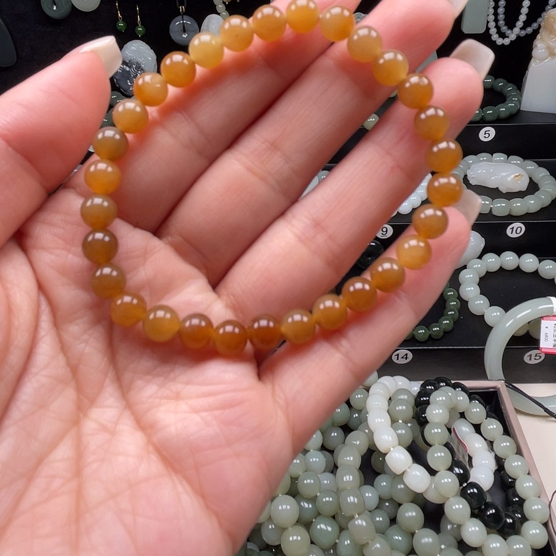 和田玉手串未镶嵌