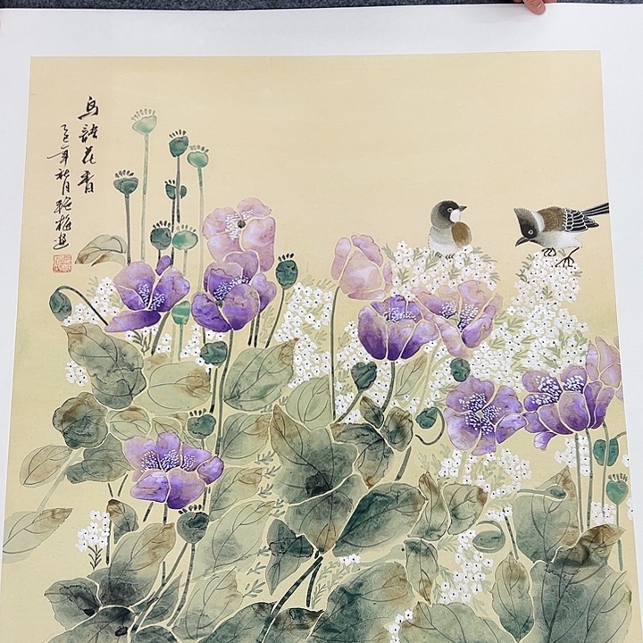 国画手绘国画作品