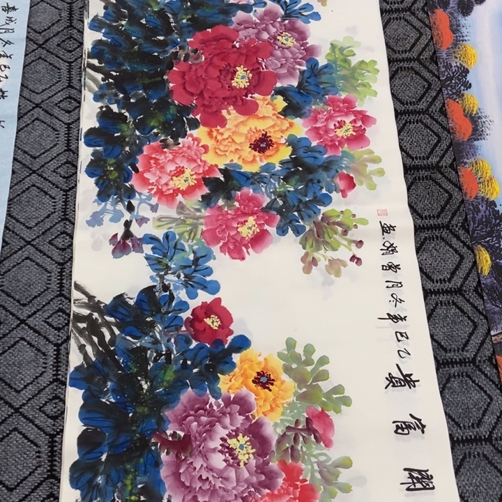 枕书斋画廊的直播间