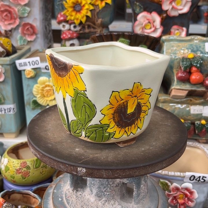 紫砂花盆粗陶材质多肉花盆