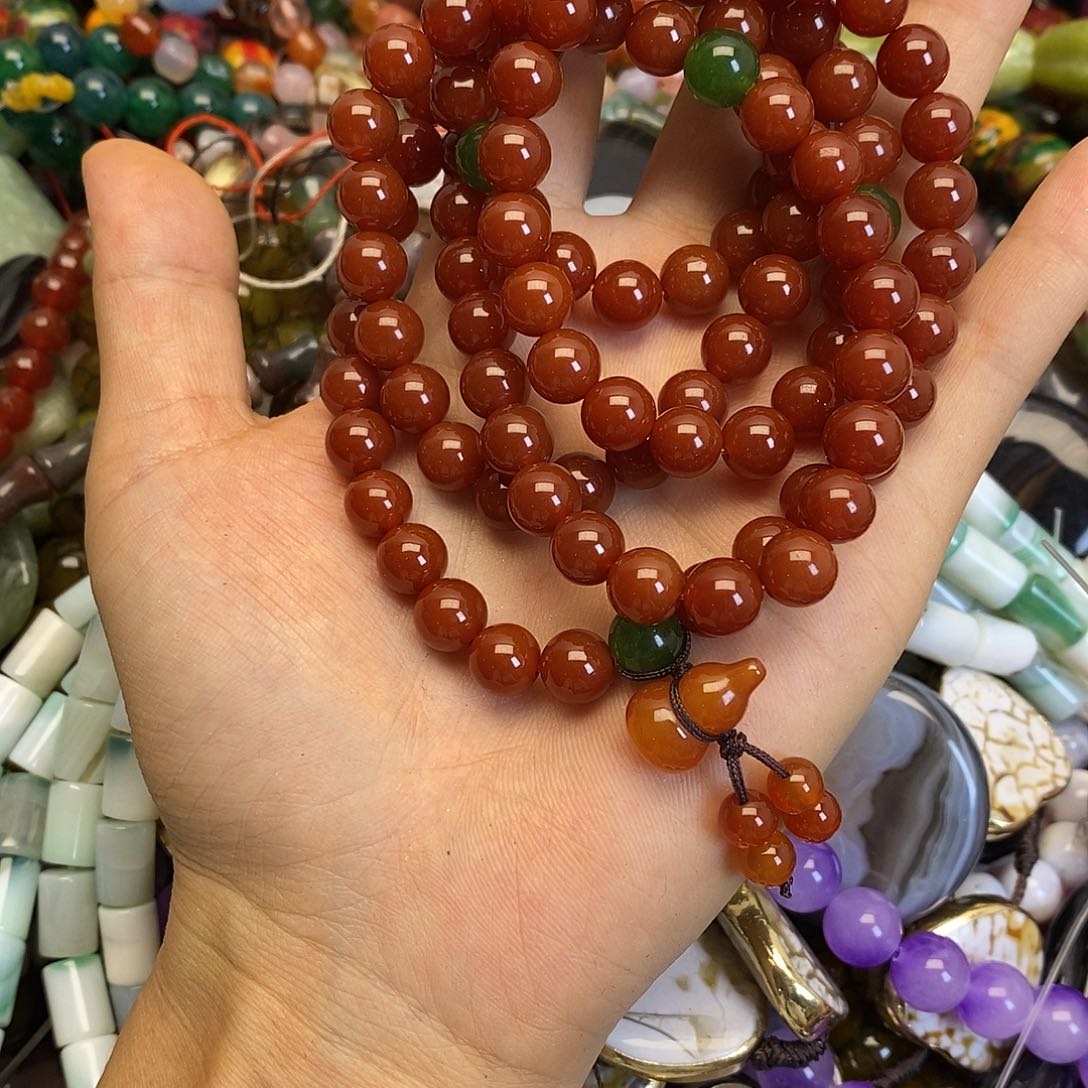 玛瑙/玉髓未镶嵌珠宝半成品成品玛瑙一条