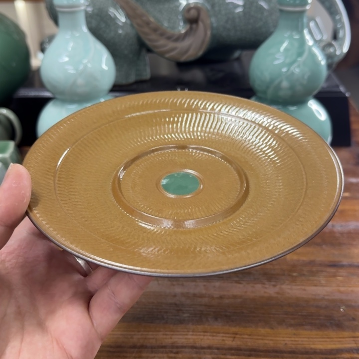 龙泉青瓷茶具微瑕4620