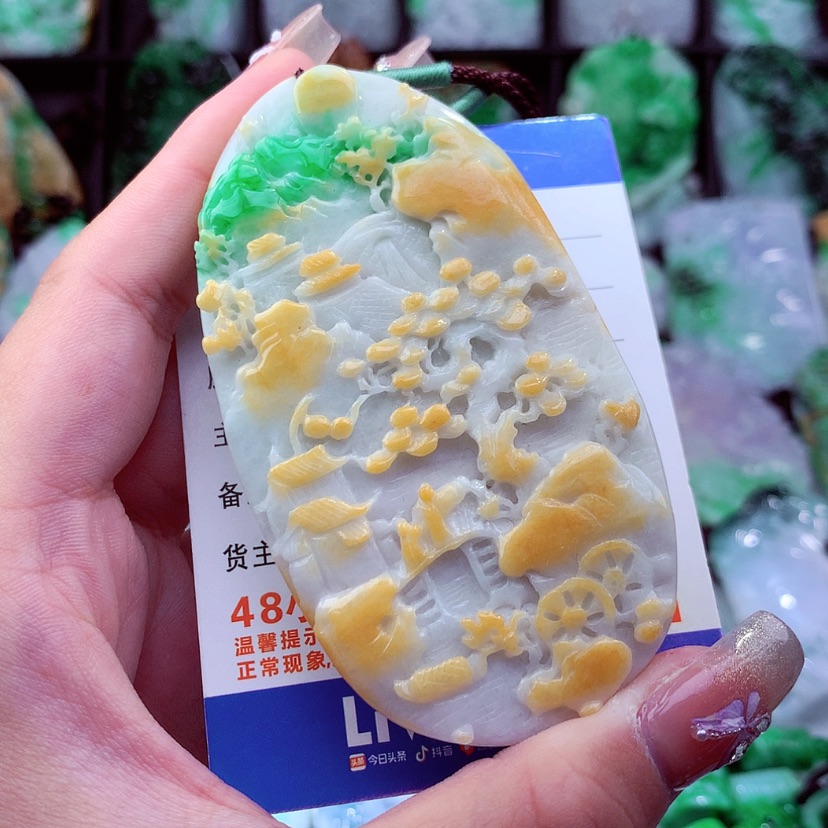 【闪购商品】翡翠颈饰未镶嵌挂件