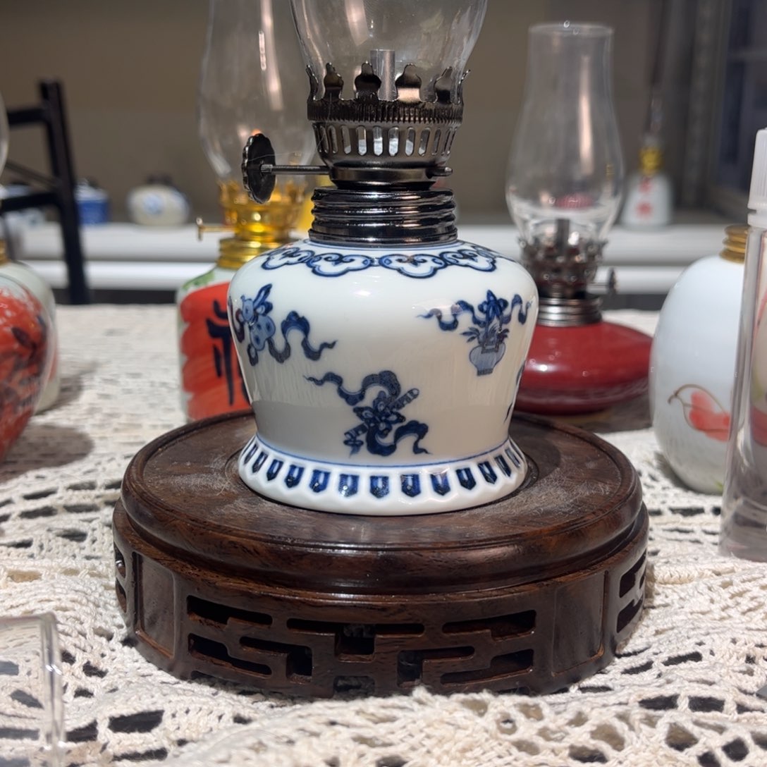 摆件景德镇陶瓷香薰灯