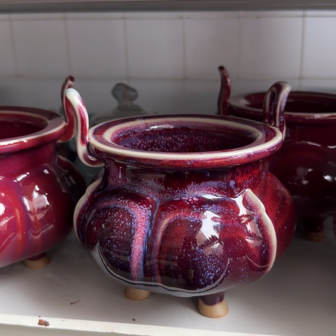 摆件陶郑家钧窑摆件