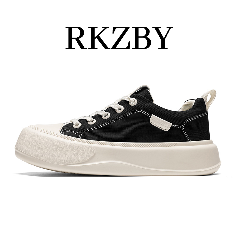 RKZBY帆布鞋男鞋夏季透气2025新款高端运动休闲鞋子男士板鞋男款