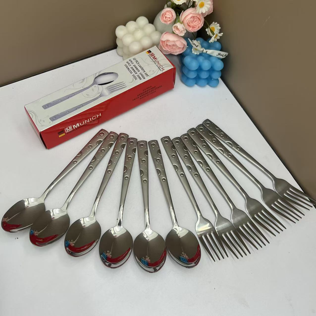 （双S标准）德国进口勺子叉子12件套高档家用款居【汤姆粉丝专属】