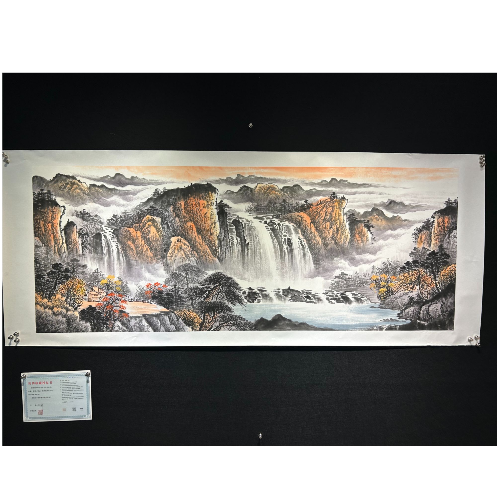 【鸿运当头】张静老师书画作品-横版 画芯180*68