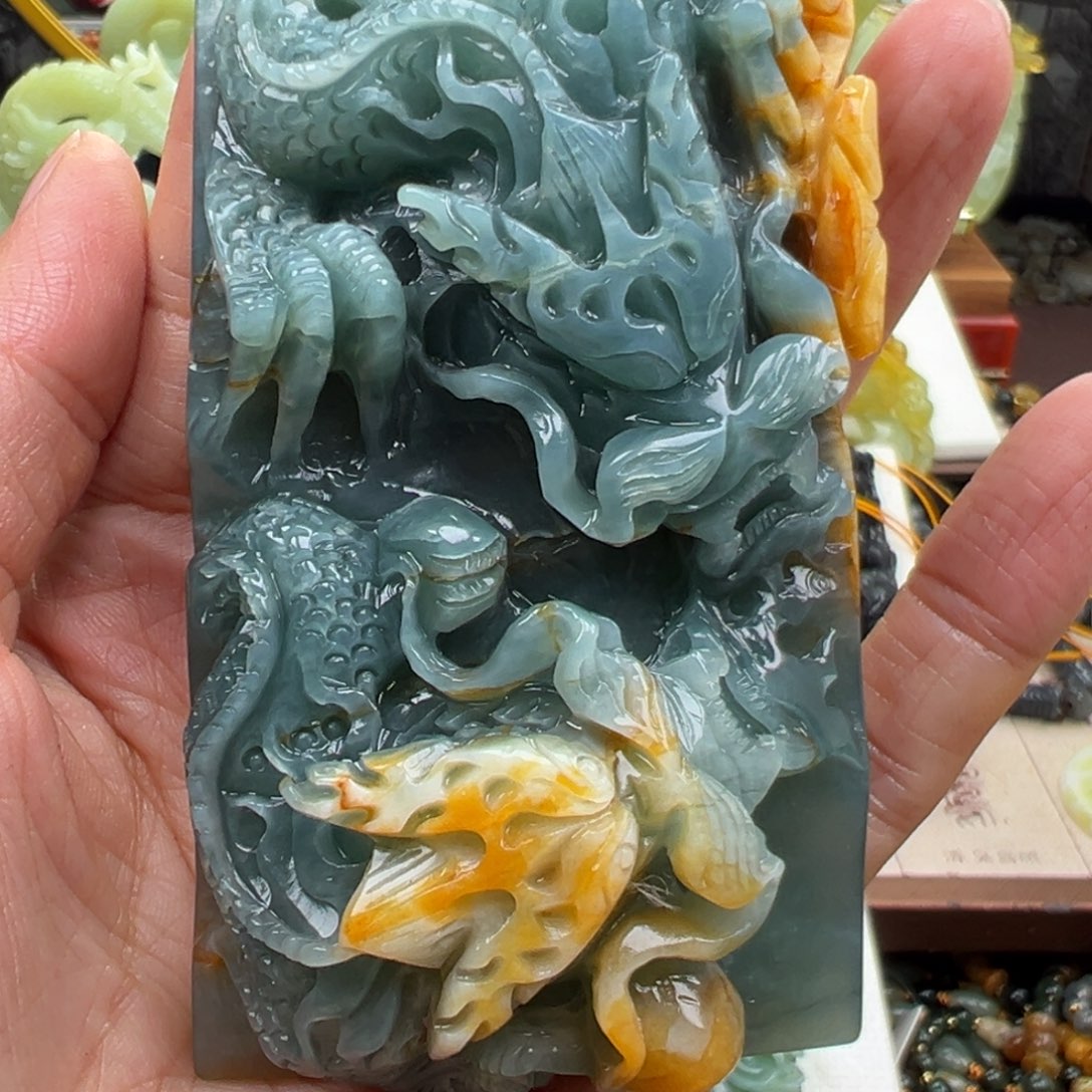 岫玉未镶嵌挂件挂件
