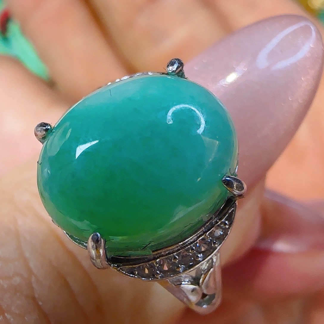 翡翠戒指未镶嵌翡翠185