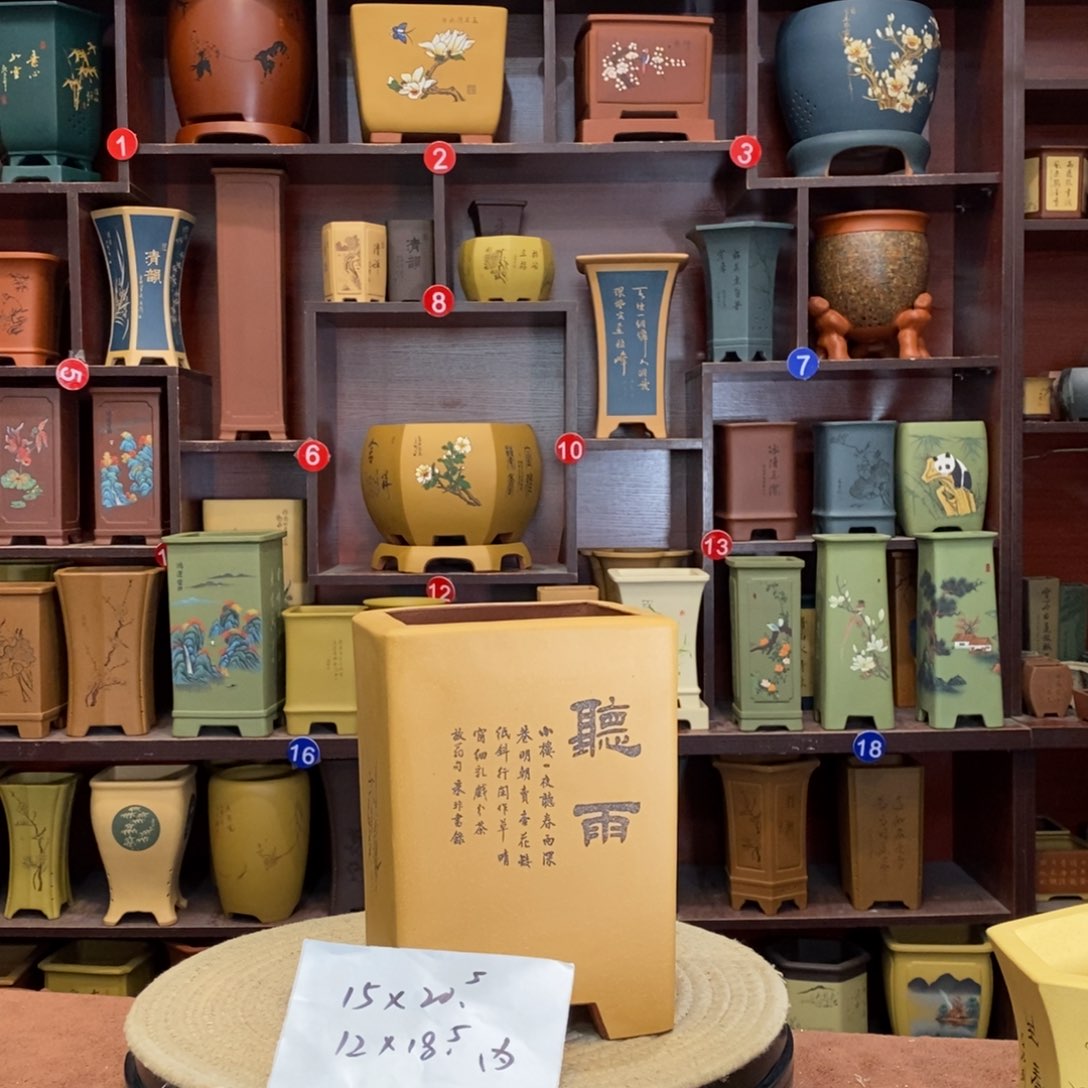 紫砂花盆紫砂花盆