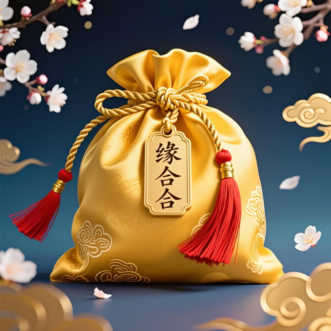 【顺丰包邮】8号和合二人生肖挂饰福袋