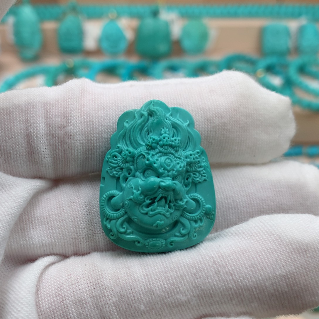 绿松石未镶嵌珠宝奇石23mm