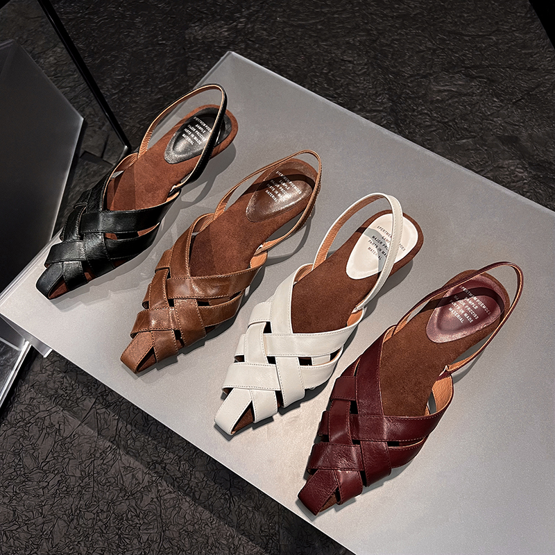 【哈哈女鞋 默认微瑕】春季罗马设计单鞋2260-1