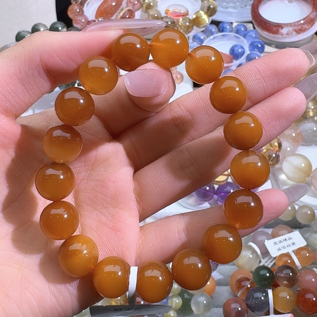 水晶手链未镶嵌天然巴西兔毛手串2