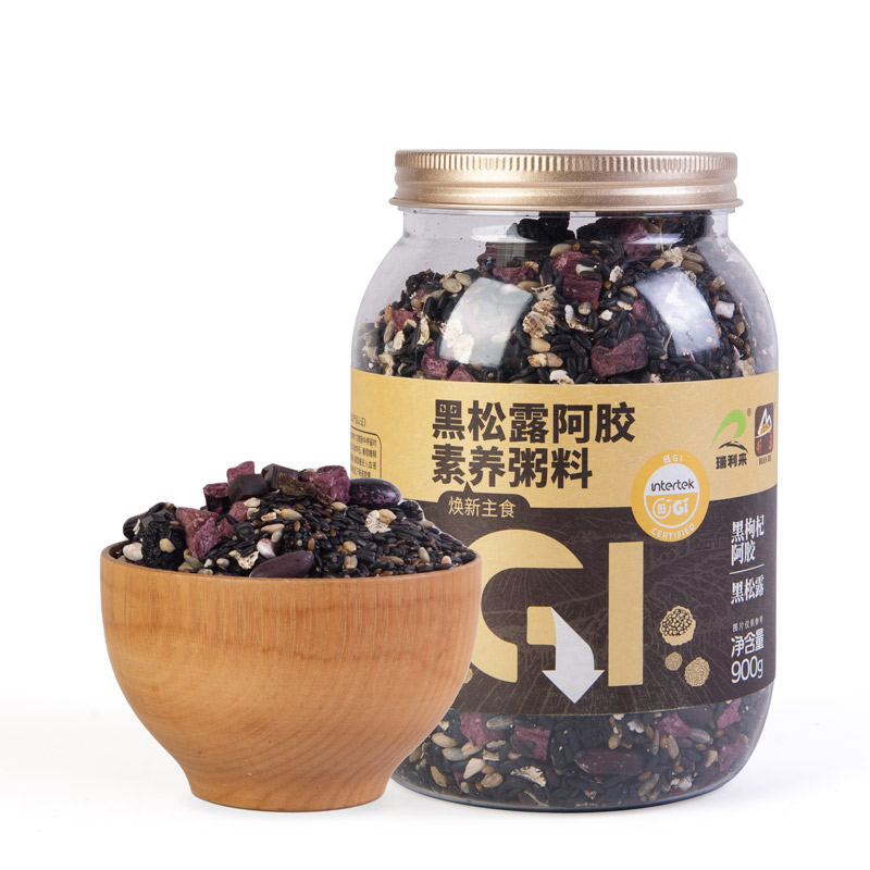 瑞利来黑松露阿胶素养粥料低GI健康免浸泡