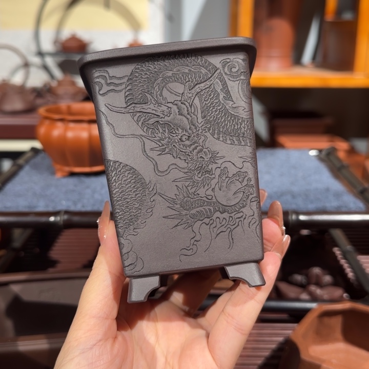 小****紫砂花盆全手工制作