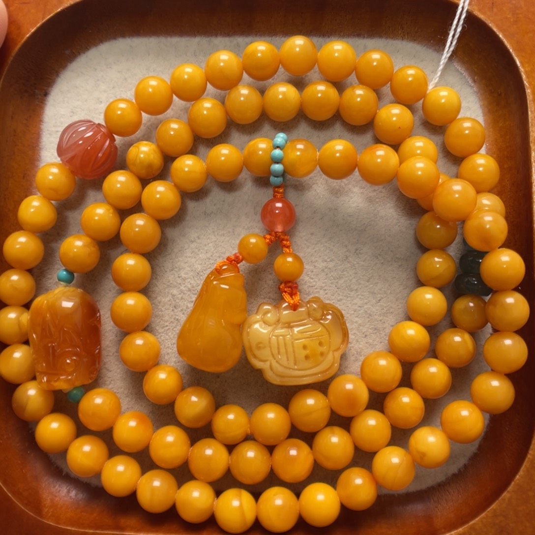 蜜蜡未镶嵌手串蜜蜡