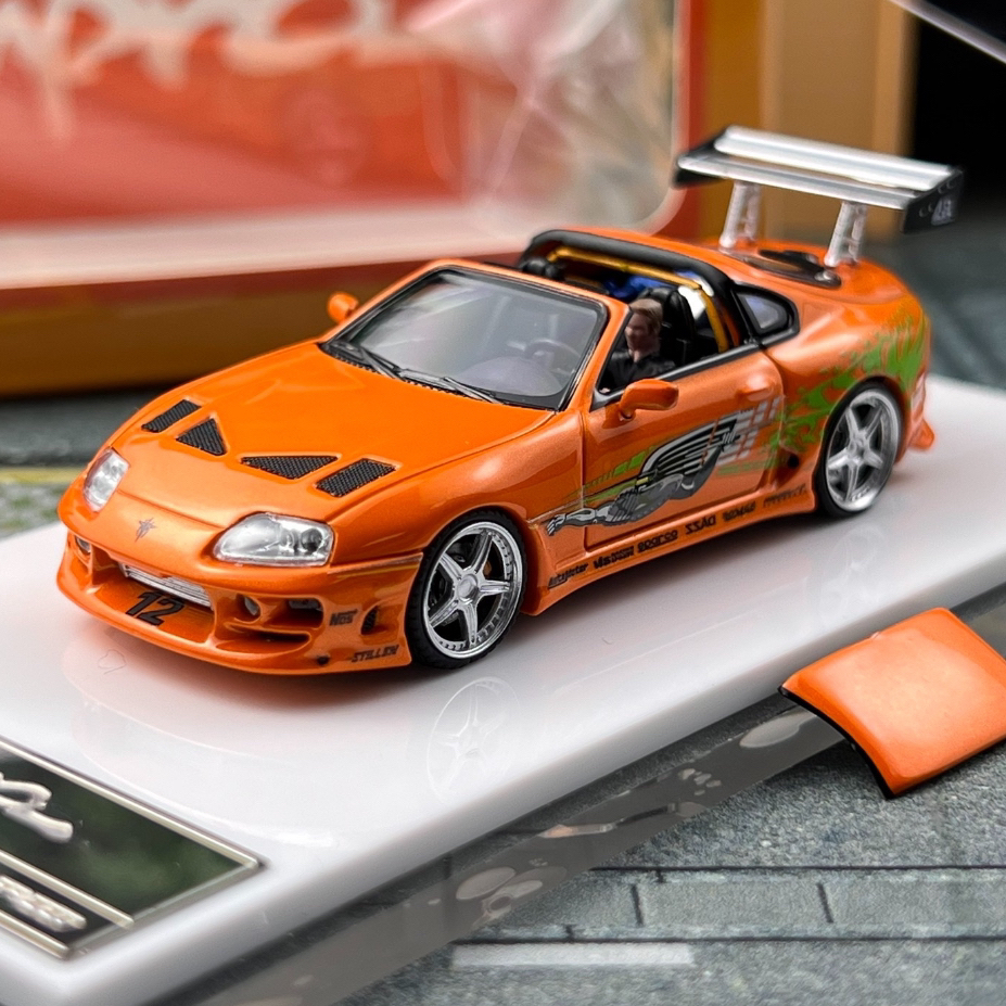 人偶版FS 1:64丰田速霸A80 Supra Targa敞篷版第4代改装合金车模