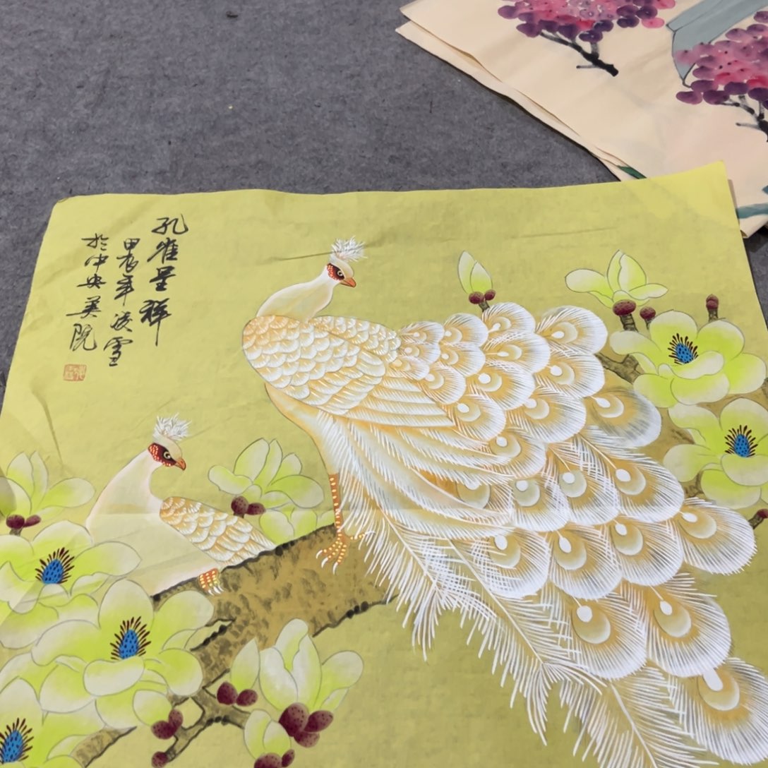 国画国画作品画心一张