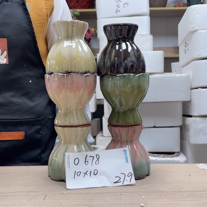 粗陶多肉花盆微瑕678