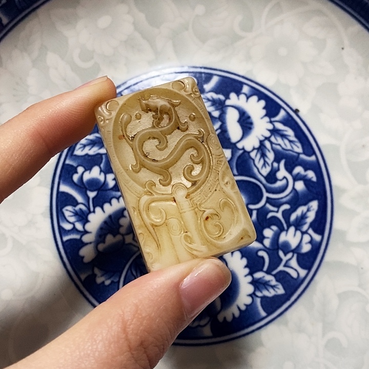 瓷片瓷片瓷器摆件1个