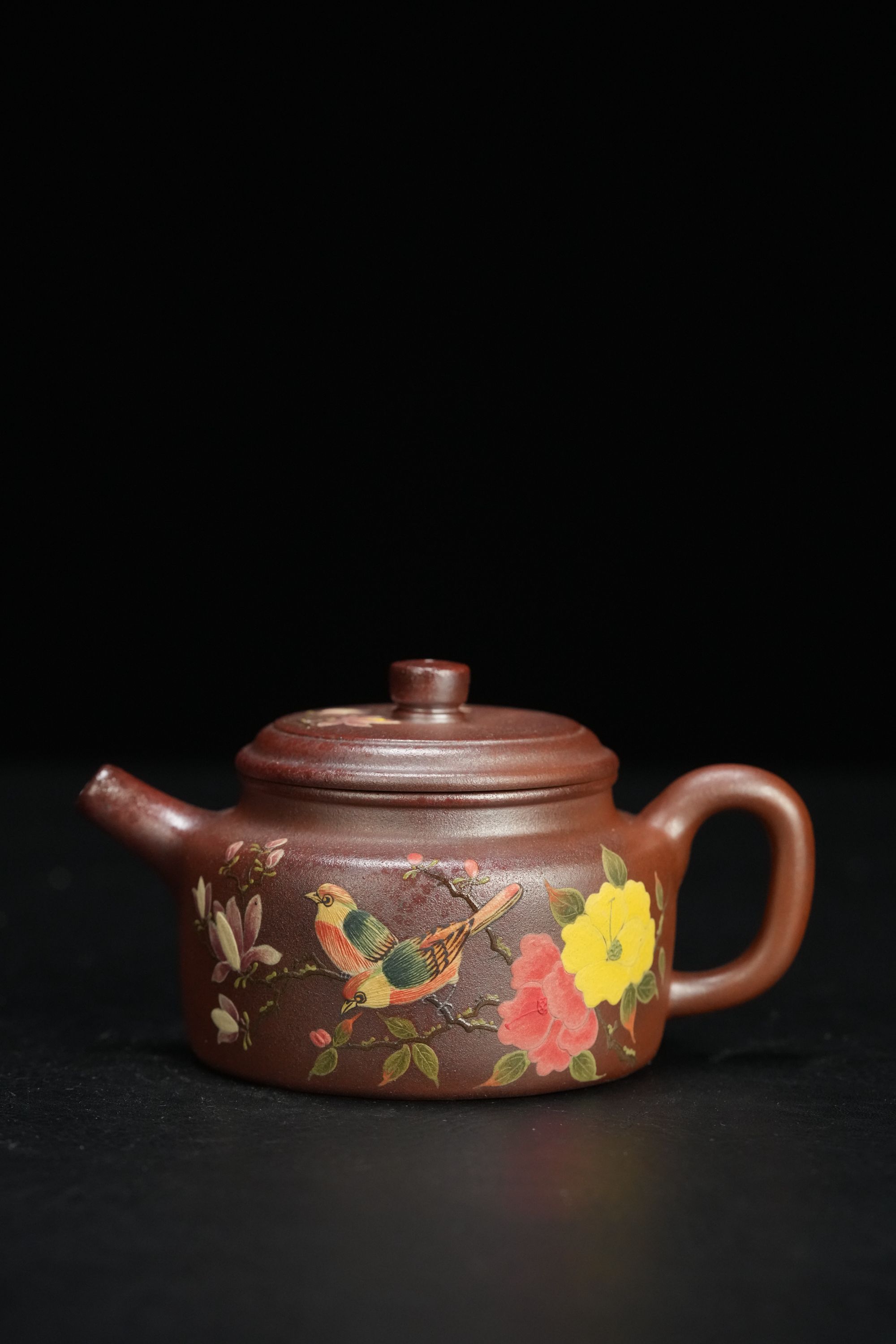 凡凡会客厅 WX142陈红德钟  紫檀泥 柴烧230cc 紫砂壶