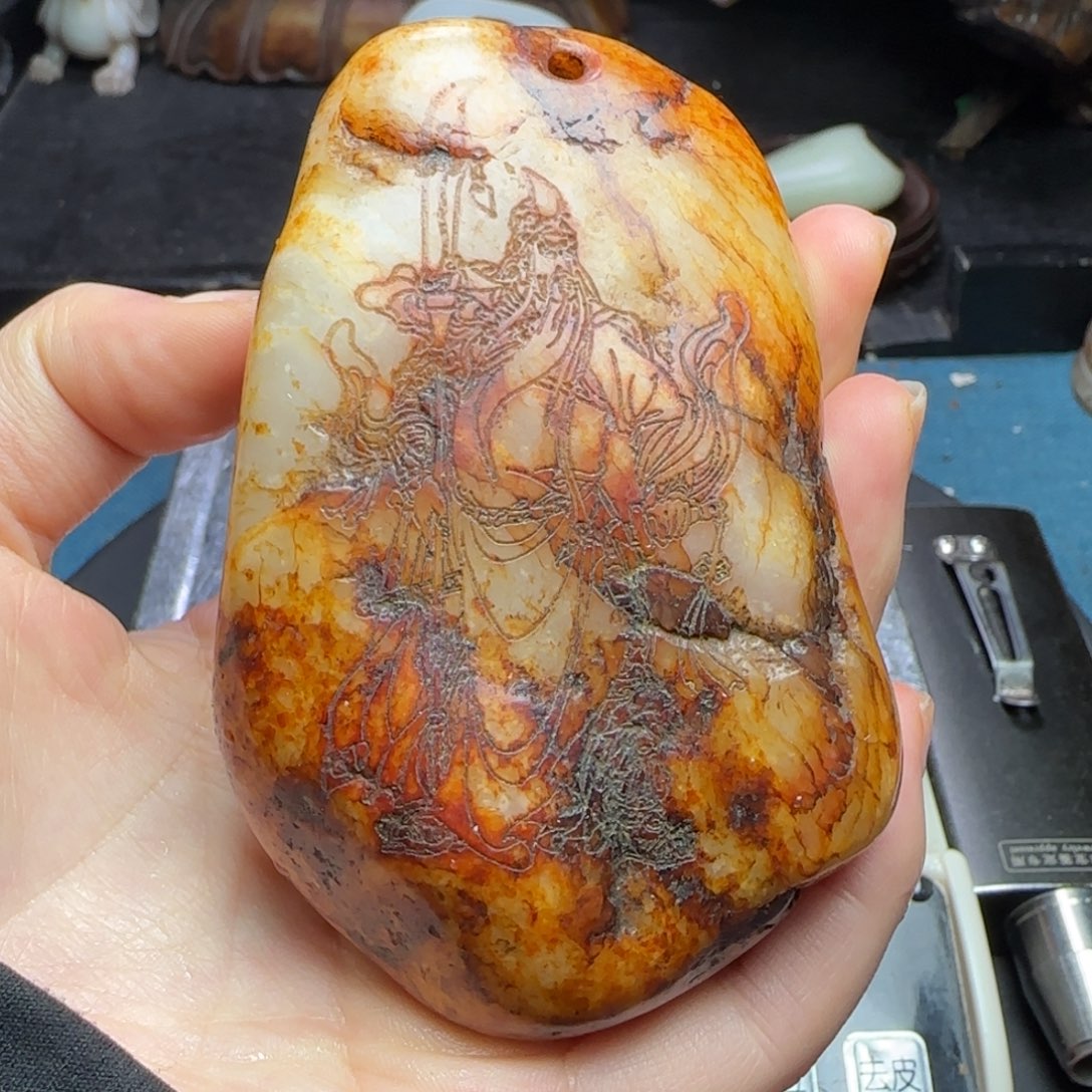 啊***友和田玉（糖玉）未镶嵌挂件