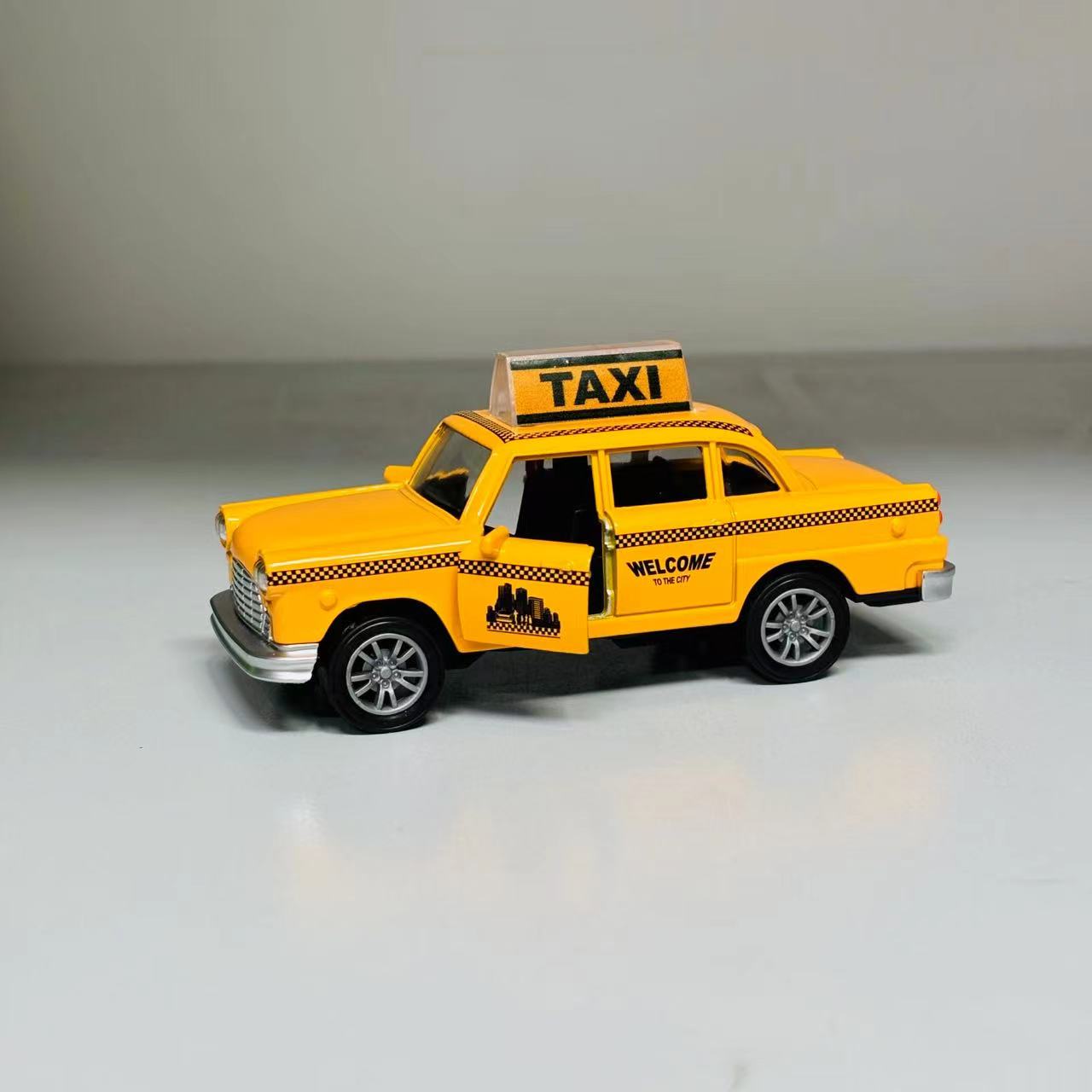 合金英伦的士回力车两开门DS