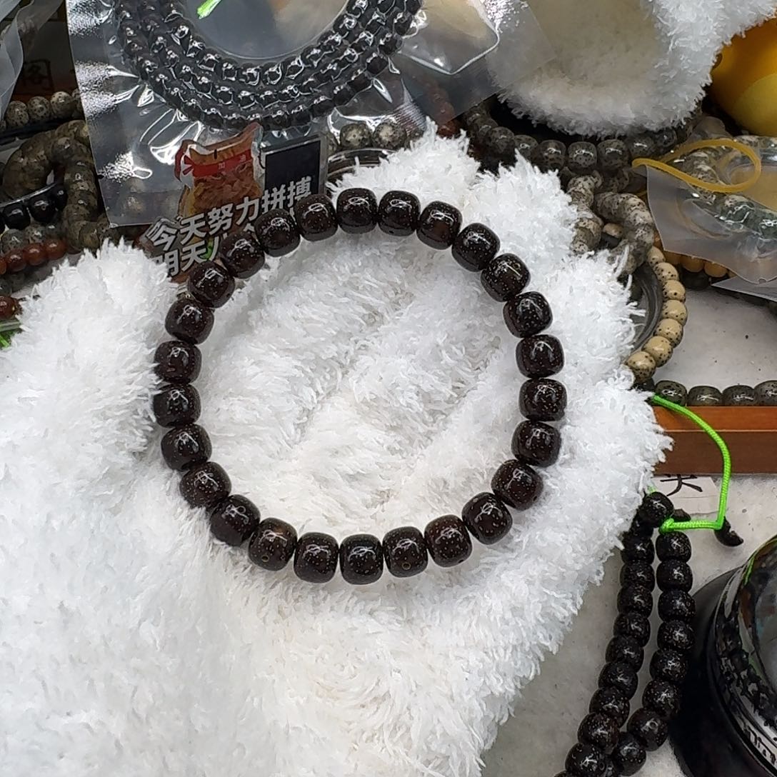 星月菩提手串33傲世黑筋遇华星月菩提98桶单圈
