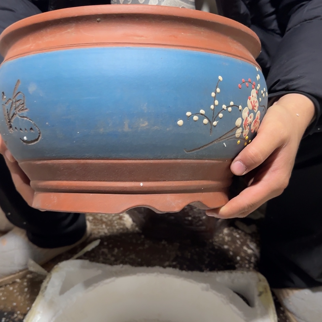 花盆紫砂瑕疵也是一